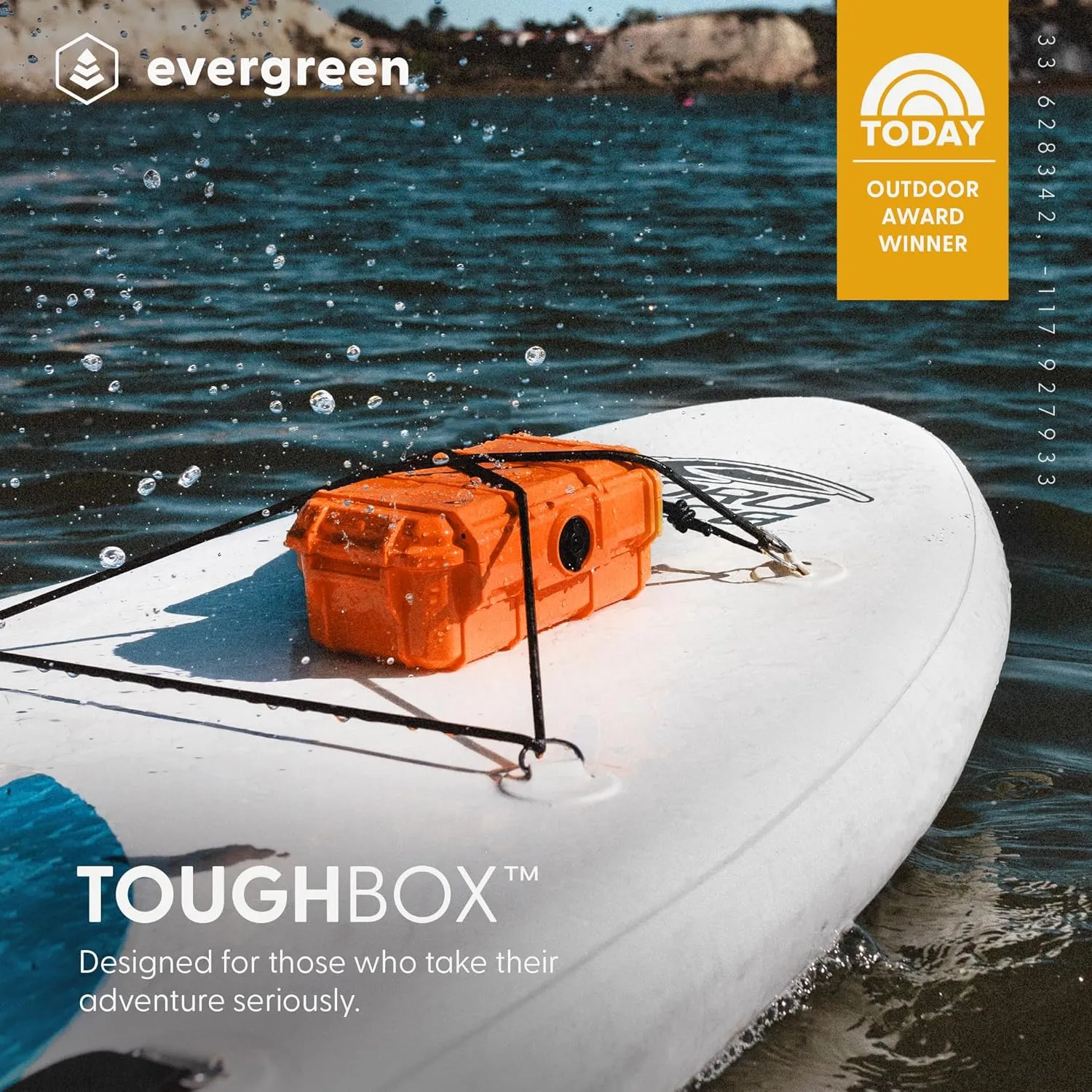 Evergreen 57 Waterproof Dry Box Protective Case - Travel Safe/Mil Spec/USA Made - for Cameras, Phones, Ammo Can, Camping, Hiking, Boating, Water Sports, Knives, & Survival (Clear)