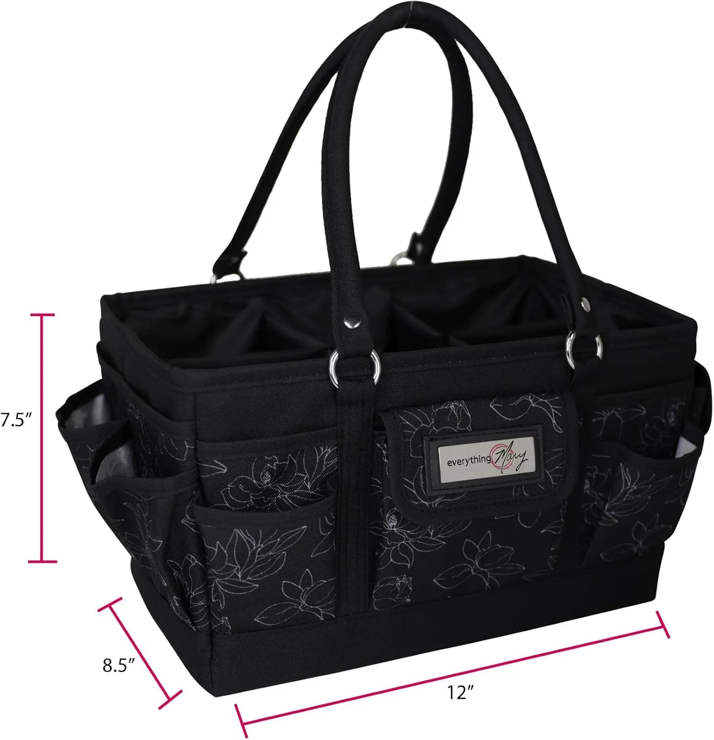Everything Mary Deluxe Collapsible Store & Tote Organizer with Handles – Multipurpose Storage for Diapers, Snacks, Crafts, Toys, Office Supplies & Everyday Essentials