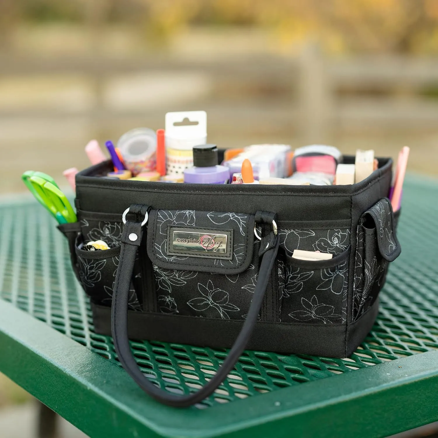 Everything Mary Deluxe Collapsible Store & Tote Organizer with Handles – Multipurpose Storage for Diapers, Snacks, Crafts, Toys, Office Supplies & Everyday Essentials