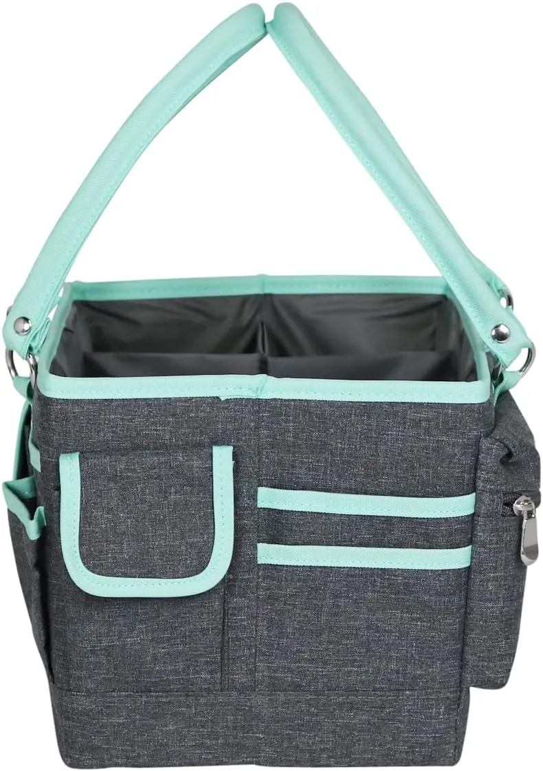 Everything Mary Deluxe Collapsible Store & Tote Organizer with Handles – Multipurpose Storage for Diapers, Snacks, Crafts, Toys, Office Supplies & Everyday Essentials