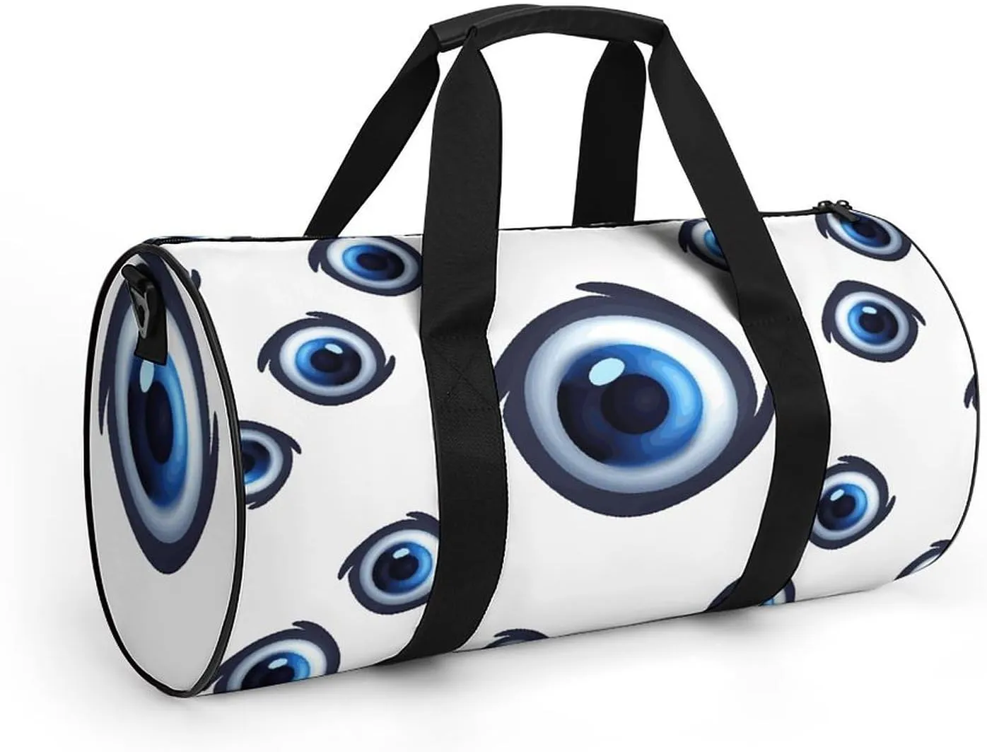Evil Eyes Gym Bag Small Travel Duffle Bag with Compartment Carry On Weekender Bag for Women Men