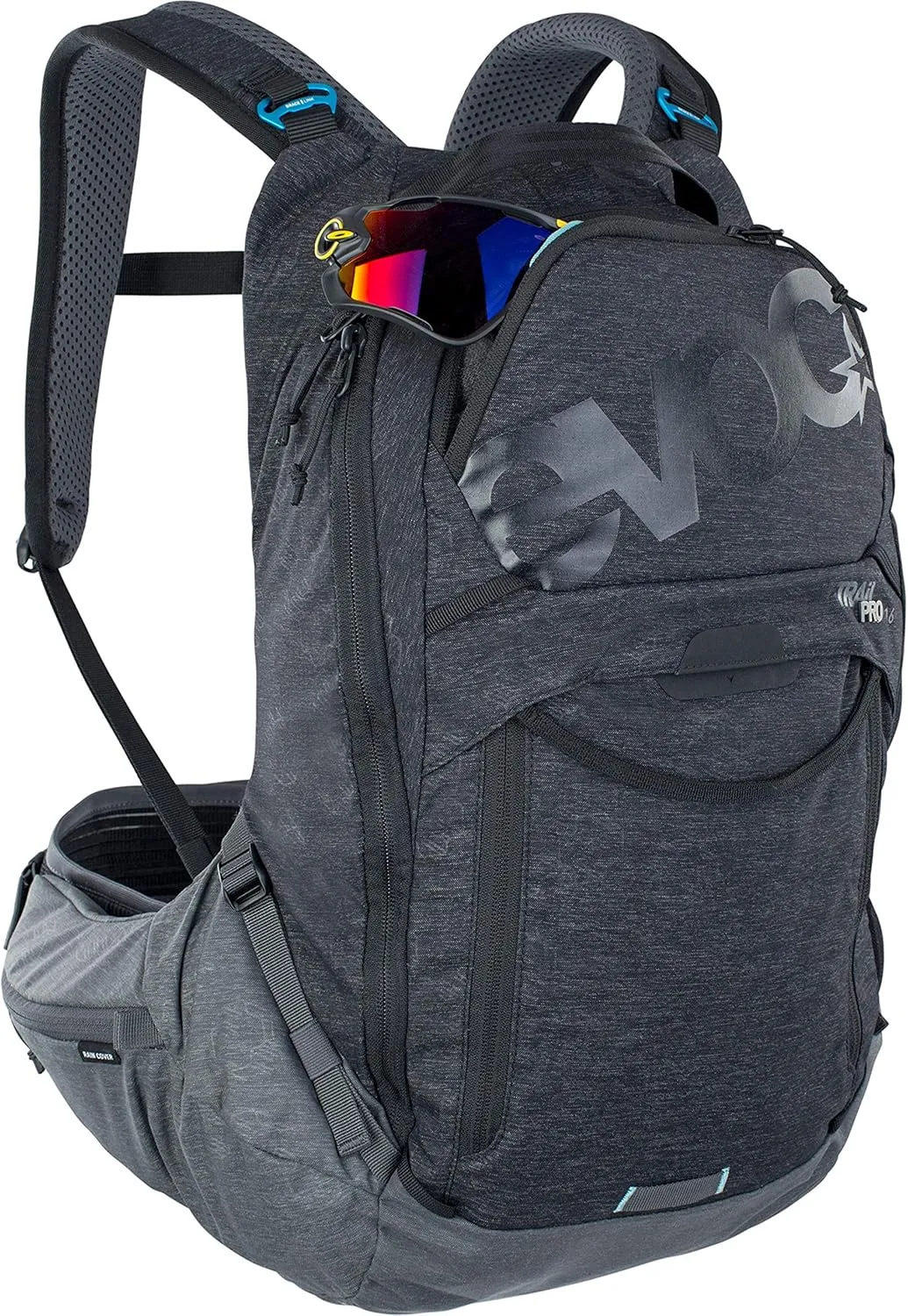 EVOC 16L, Black/Carbon Grey, S-M