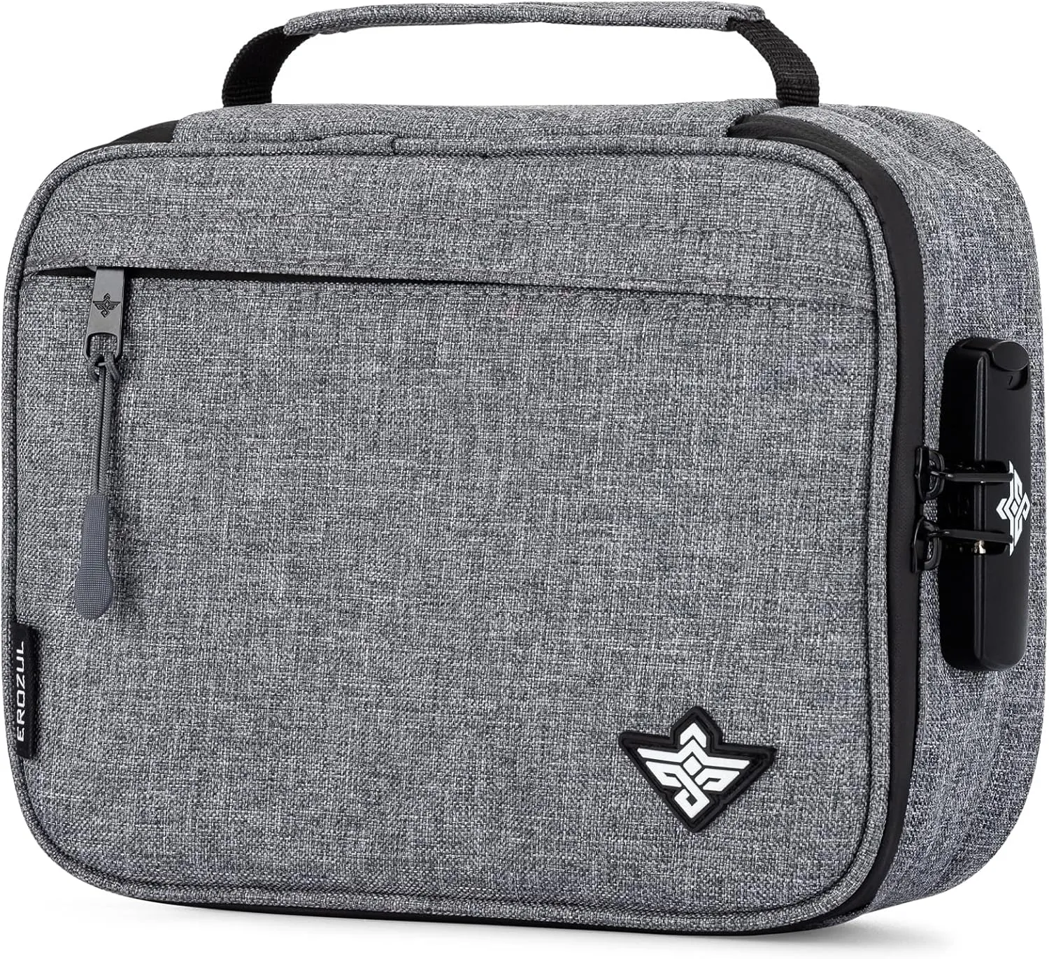 Exodus Storage Travel Bag with Combination Lock Water Resistant Organizer Case   Bonus Gifts (Grey)