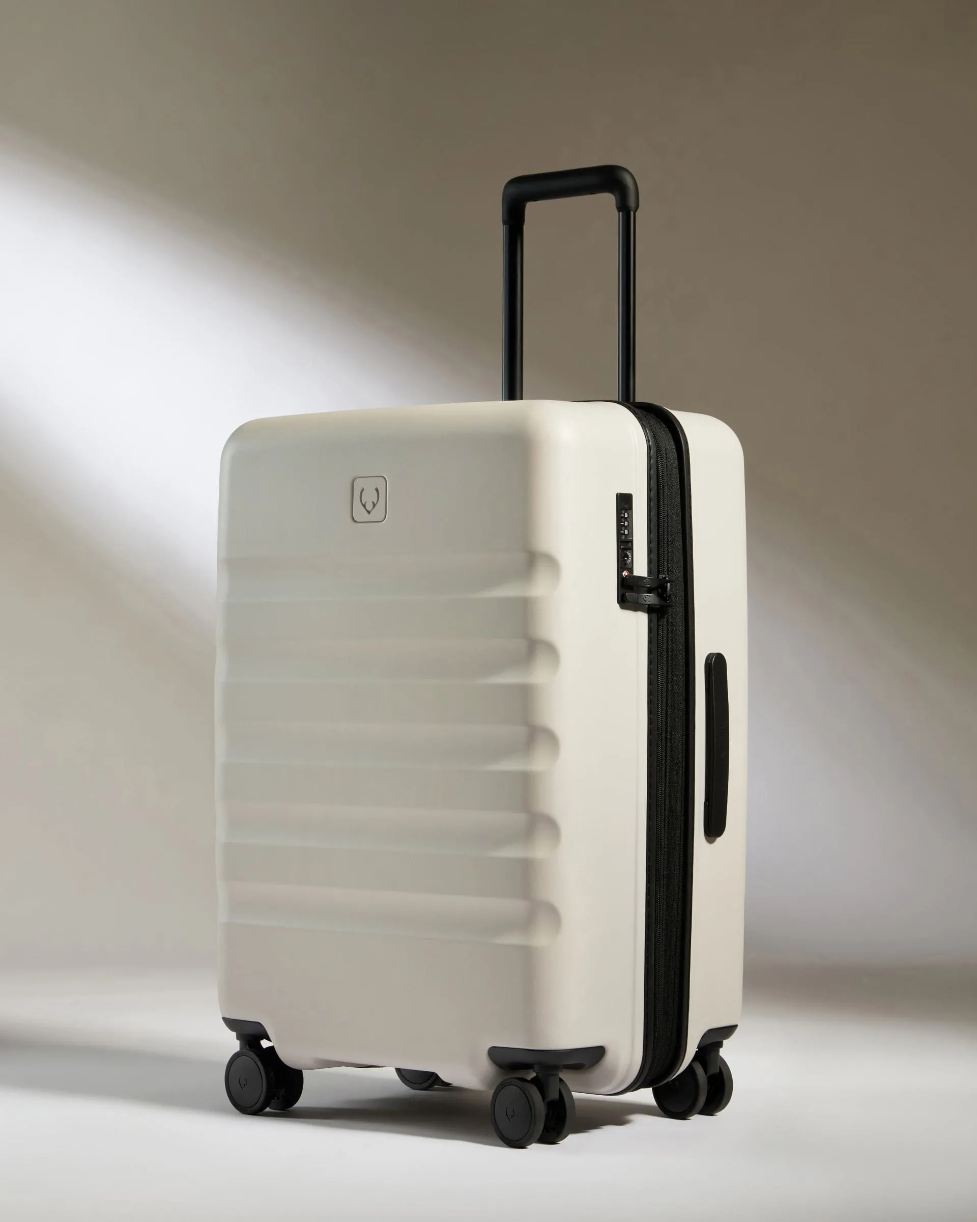 Expandable Cabin Suitcase Set in Taupe - Icon Stripe