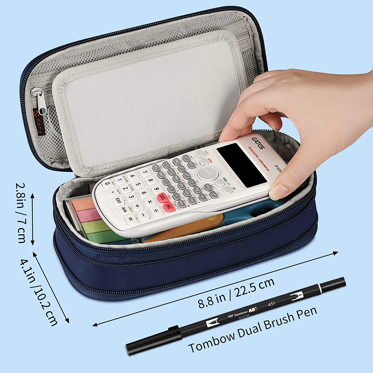 Expandable Pencil Case | Large Storage Stationery Box - Jungle Night