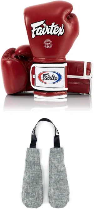 Fairtex BGV9 Boxing Gloves with Deodorizer Inserts | Mexican Style Glove for Hard Hitters   Odor & Moisture Absorber for Boxing, MMA, Muay Thai | Perfect Bundle for Clean & Durable Gear