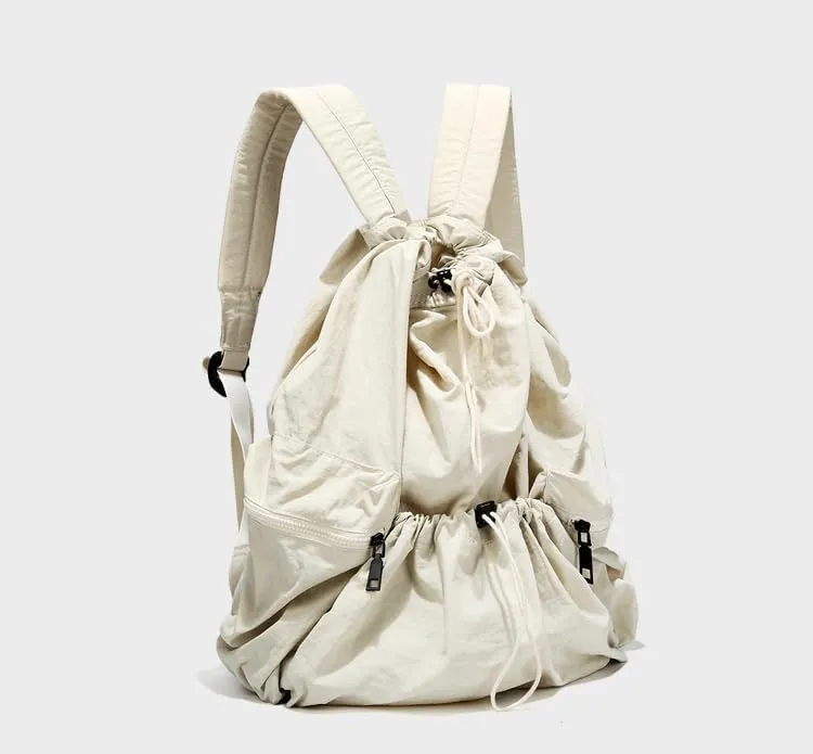 Fashion Backpack Y2K Shoulder Bag Women Men, Aesthetic Shoulder Bag Hiking Travel Backpack Cute Trendy Purse Daypack (white)