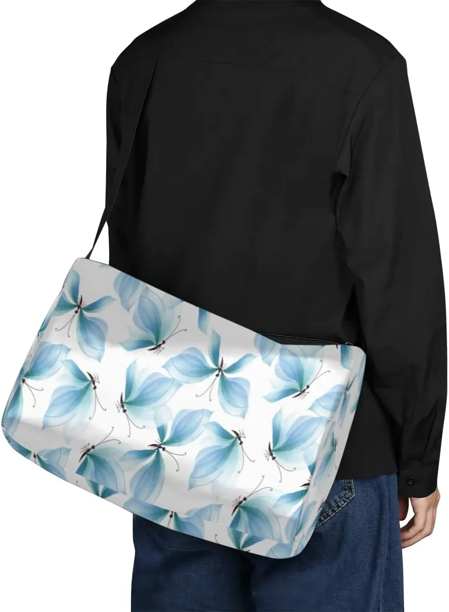 Fashion Pretty Butterfly Small Gym Bag for Men Women Workout Sport Duffle Bag Waterproof Weekender Overnight Bag Lightweight Carry on Tote Bag Crossbody Shoulder Travel Bag for Swim Yoge Dance