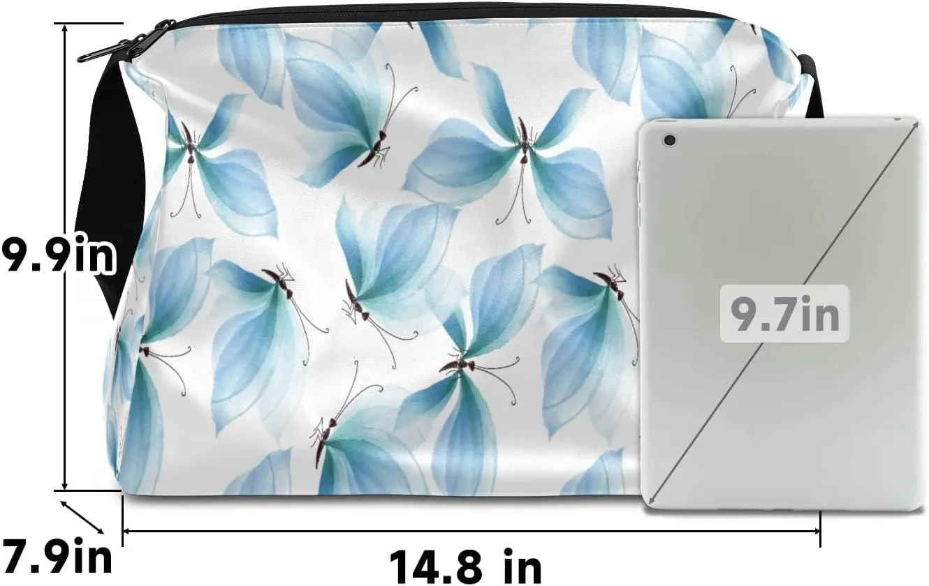 Fashion Pretty Butterfly Small Gym Bag for Men Women Workout Sport Duffle Bag Waterproof Weekender Overnight Bag Lightweight Carry on Tote Bag Crossbody Shoulder Travel Bag for Swim Yoge Dance