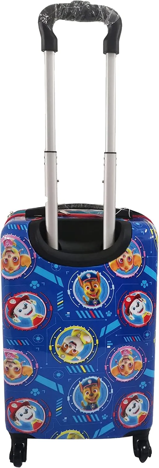Fast Forward 20 Inches Paw Patrol Suitcase For Kids - Hard Sided Tween Spinner Travel Trolley Kids Suitcase For Boys With Wheels