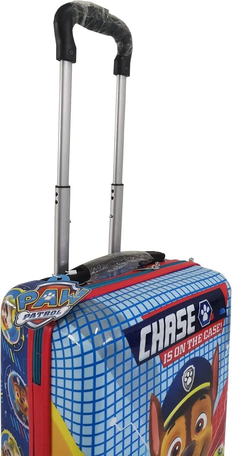 Fast Forward 20 Inches Paw Patrol Suitcase For Kids - Hard Sided Tween Spinner Travel Trolley Kids Suitcase For Boys With Wheels