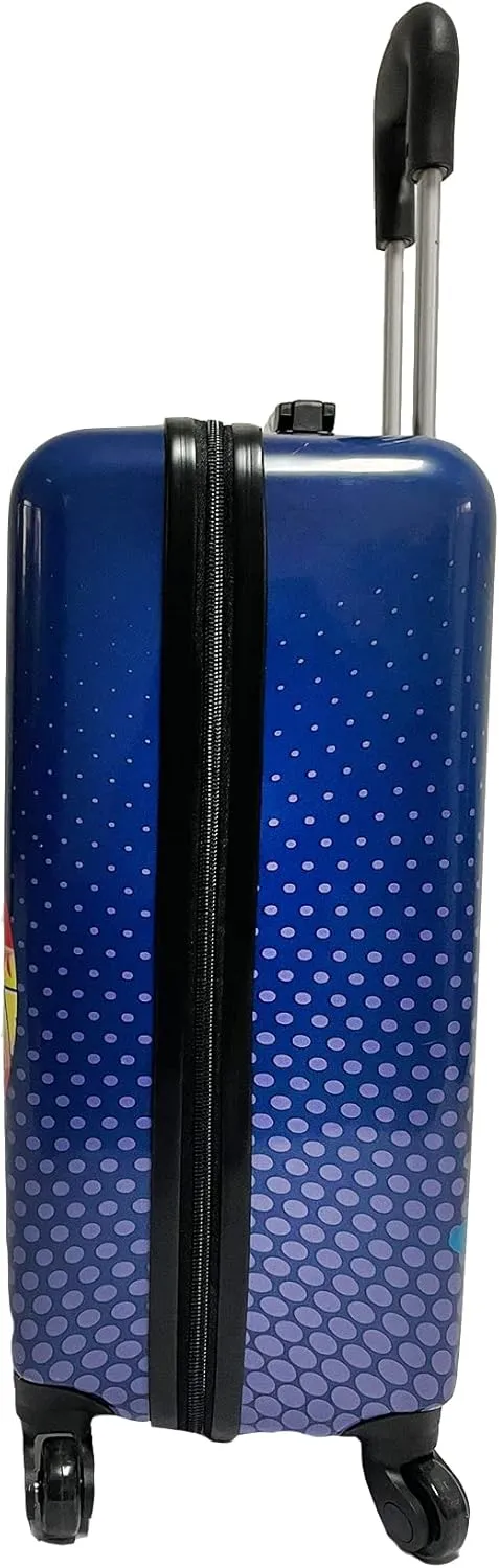 Fast Forward 20 Inches Pixar Car Suitcase For Kids- Carry-On Travel Trolley Hard Sided Spinner Kids Luggage