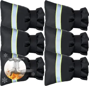 Faucet Cover for Winter Freeze Protection,Spigot Cover with Reflective Strips,Outside Faucet Cover for Cold Weather,Velcro Thickened Anti-Freeze Outdoor Faucet Socks,Reusable Hose Bib Covers