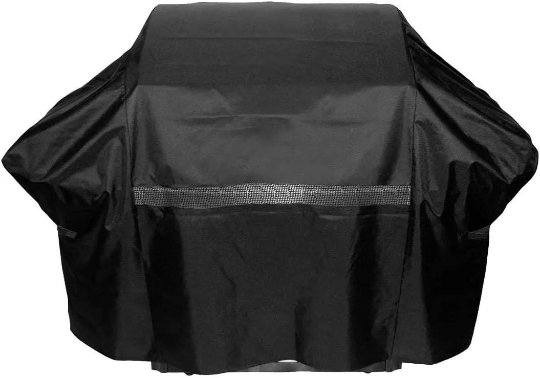 FH Group Grill Cover, Black Cover for Outdoor Grill, Waterproof Grill Cover, Heavy Duty Grill Accessories, UV Resistant Grill Cover, BBQ Grill Cover