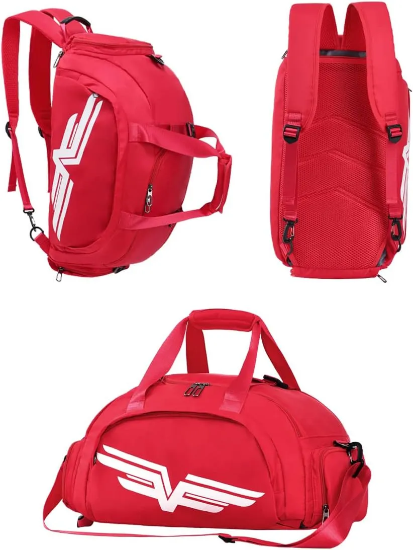FIORETTO 30L Sports Gym Duffle Bag with Wet Pocket & Shoe Compartment, Weekender Hospital Overnight Bag for Women, Sports Holdall Backpack