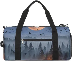 Fire Forest Gym Bag Sport Gym Tote Bag Lightweight Duffle Bag Carry On Weekender Bags for Women Men