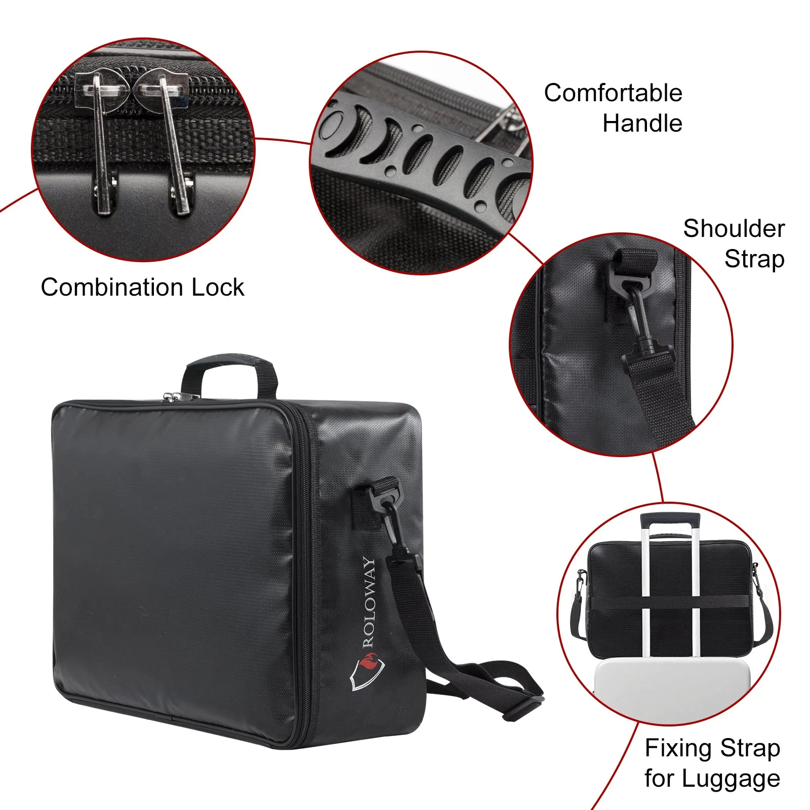 Fireproof bag | Multilayer | Black | XL