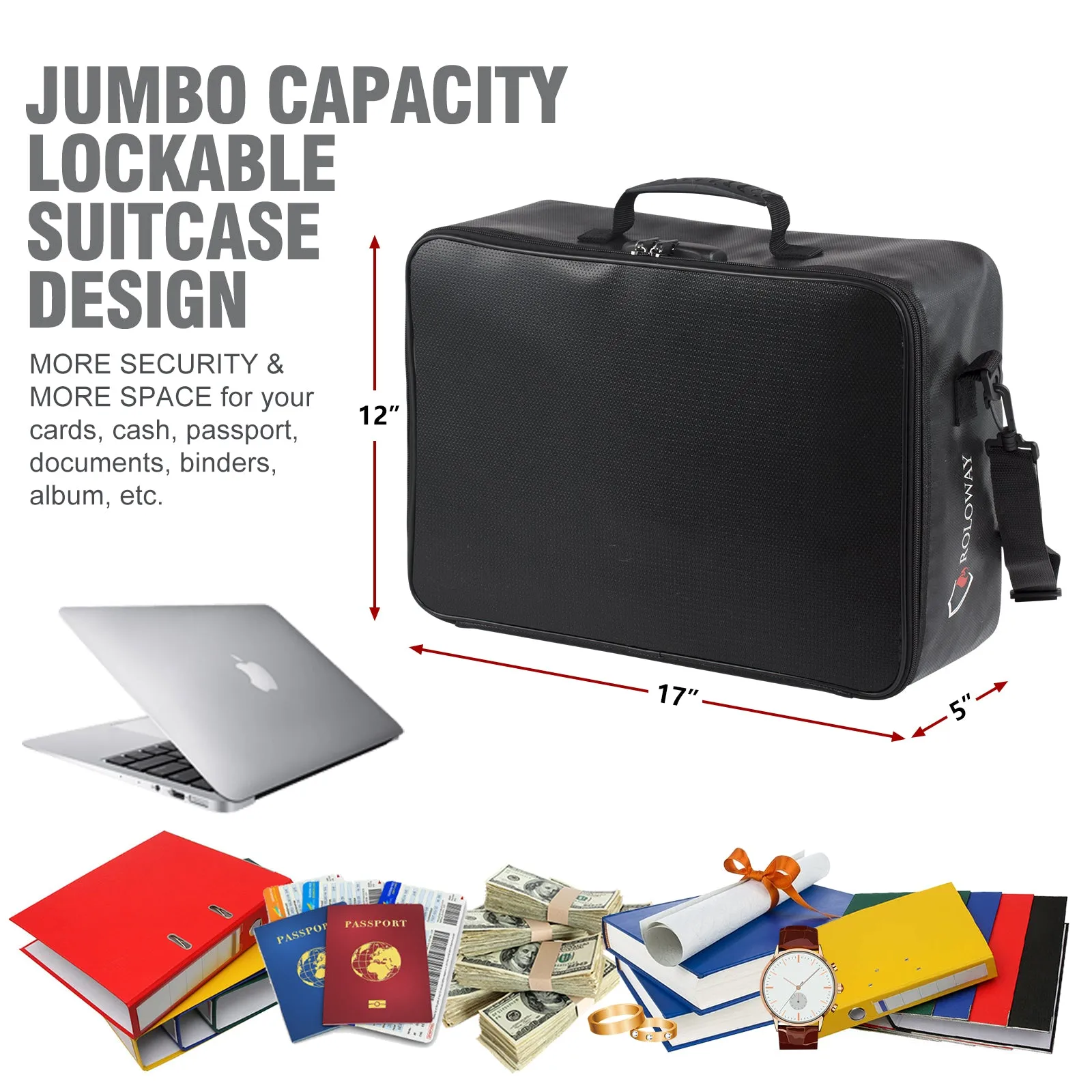 Fireproof bag | Multilayer | Black | XL