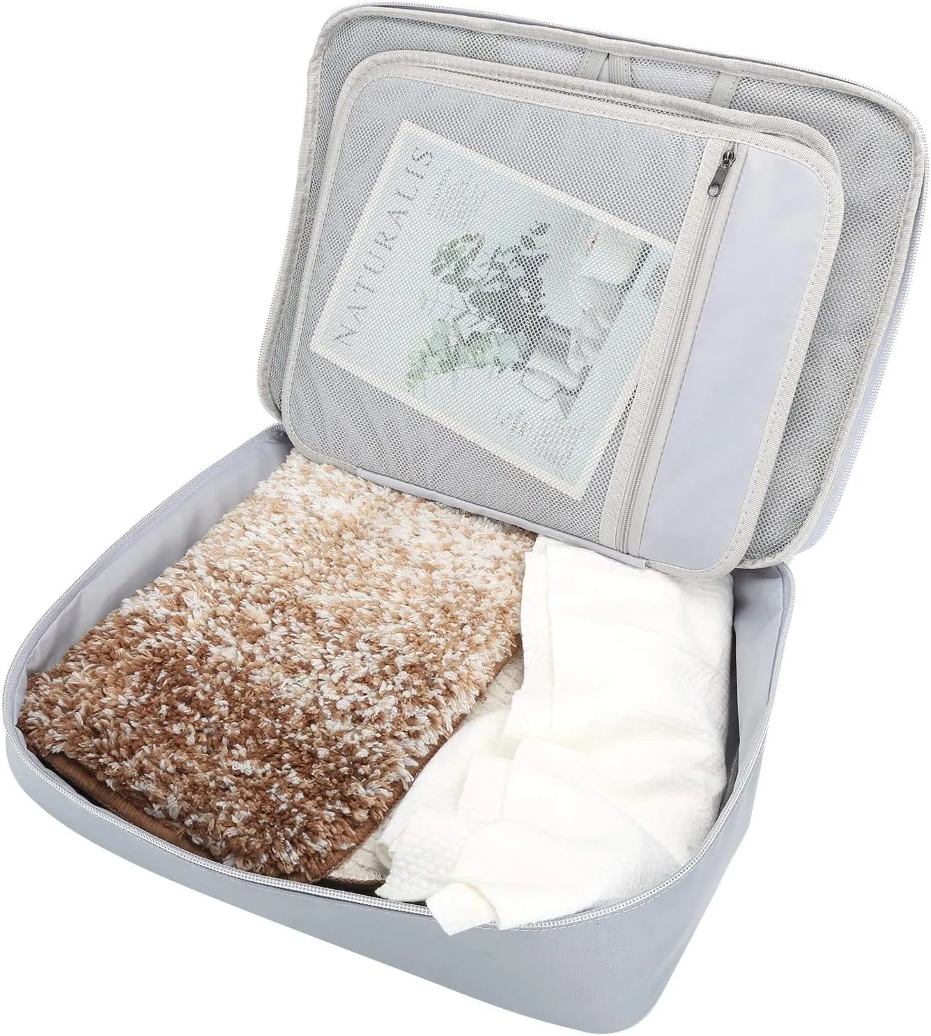 Fireproof Waterproof Document Organizer – Multi-Layer Safety Bag with Zipper for Cards, Files, and Travel Storage