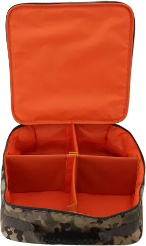Fishing Reel and Gear Case, Portable Tackle Storage Bag with Shockproof Dividers & Multiple Pockets, Water proof Fishing Tackle Bag for Spinning Baitcasting Fly Reels (Fishing
