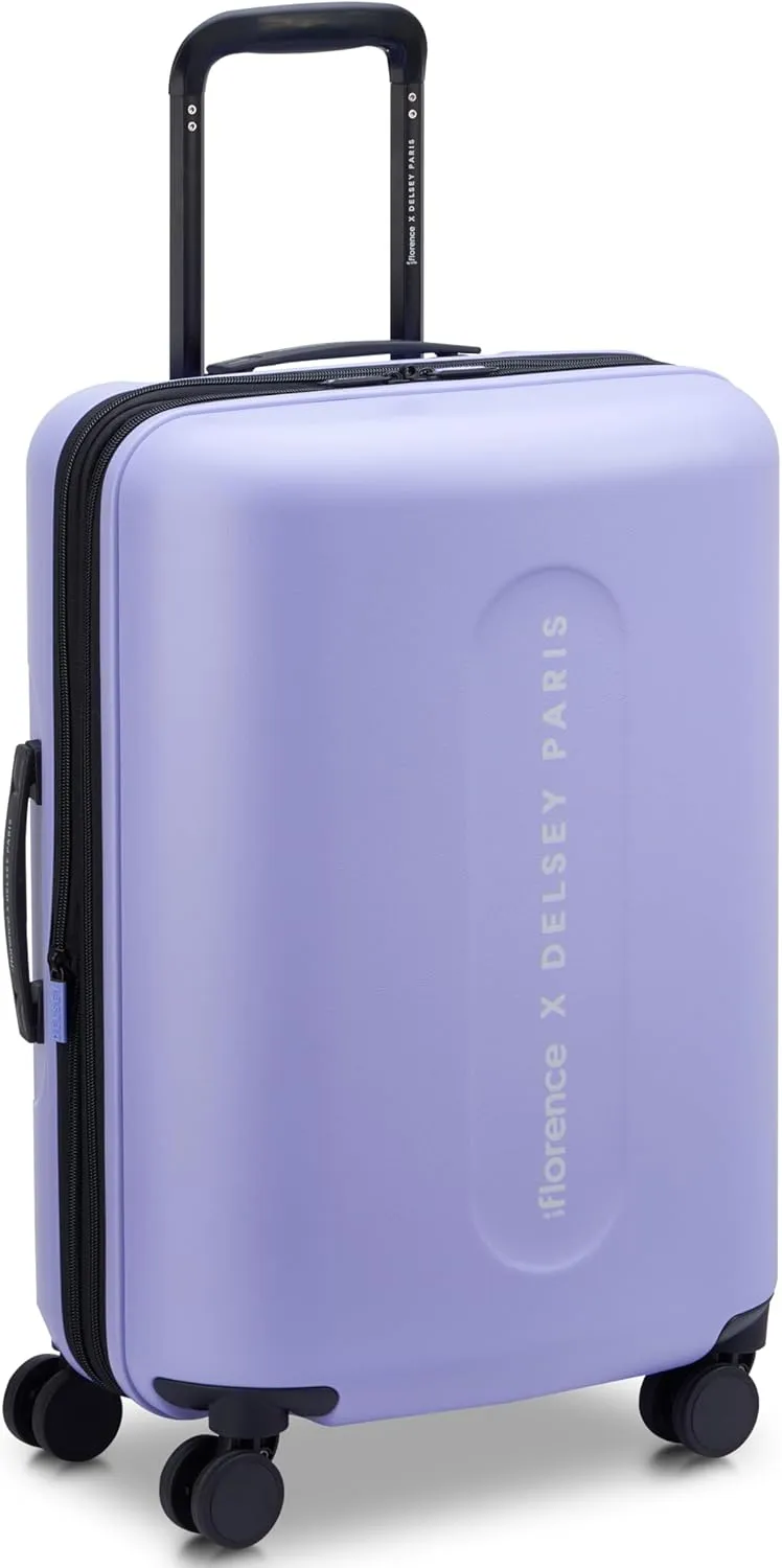 florence by mills Catch Flights Hardside Expandable Luggage with Spinner Wheels, Lavender, Carry-On 20 Inch