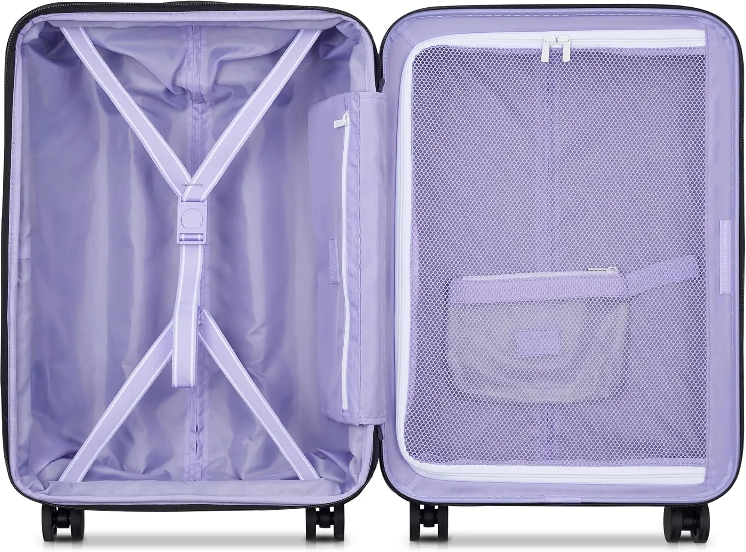 florence by mills Catch Flights Hardside Expandable Luggage with Spinner Wheels, Lavender, Carry-On 20 Inch