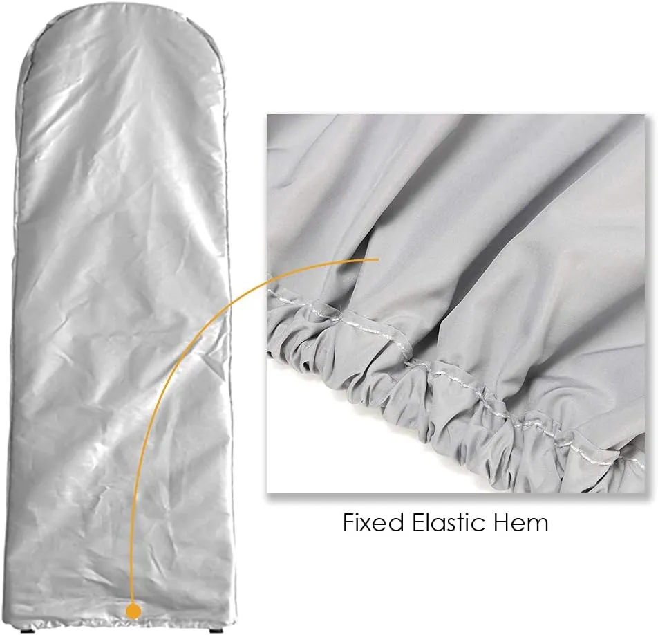 Folding Ladder Cover Dustproof Protector Waterproof with Drawstring for Step Ladder Patio Garden Outdoor Household Storage Bag Silver