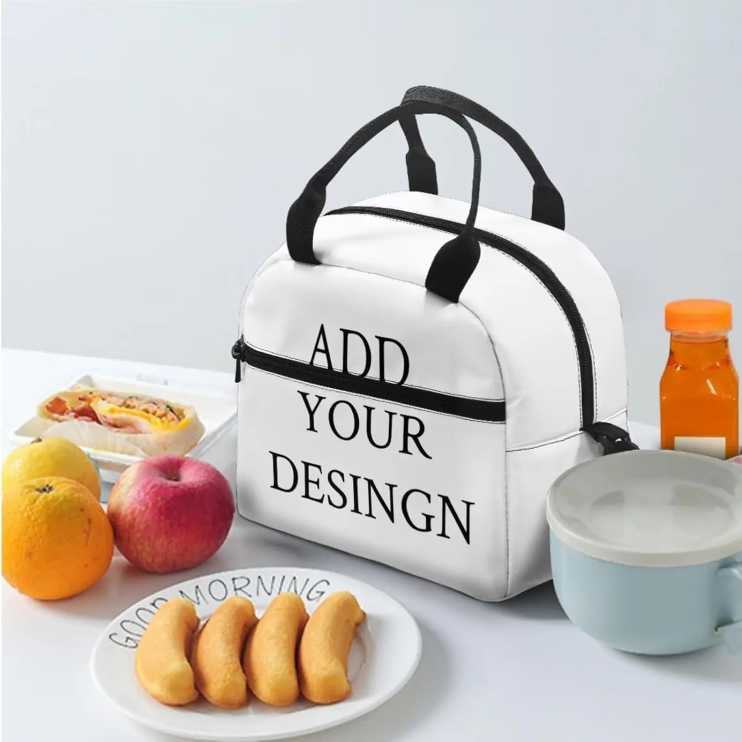 FOR U DESIGNS 17 Inch Custom School Bag and Lunch Bag Set 3 in 1 Lightweight Personalized Backpack with Lunchbox Large Capacity Bookbag Set for School Girls