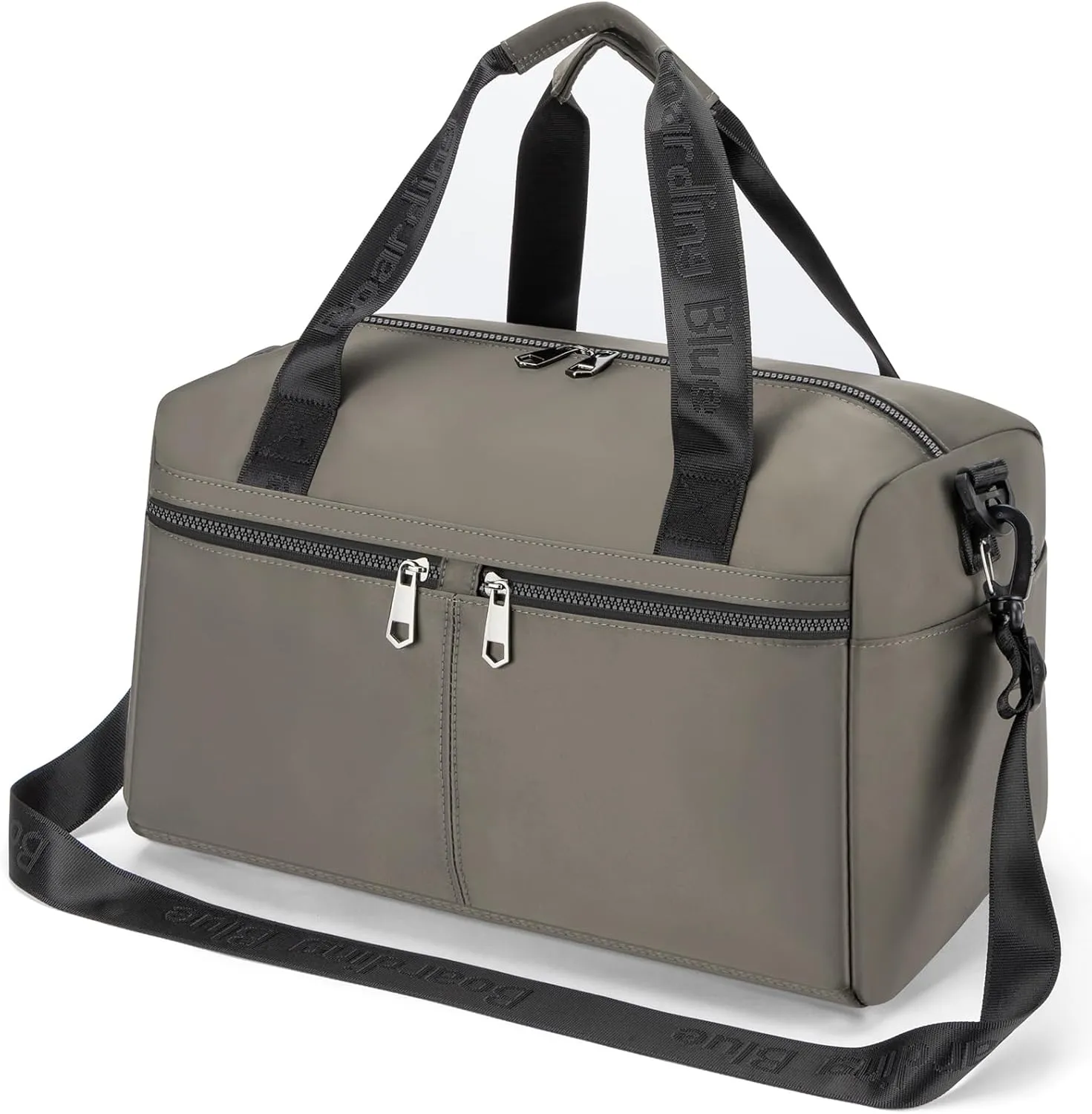 For United Airline 17x10x9 Inches Personal Item Underseat Travel duffle bag, ports Tote Gym Bag,Shoulder Weekender Overnight Bag (Grey)