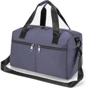For United Airline 17x10x9 Inches Personal Item Underseat Travel duffle bag, ports Tote Gym Bag,Shoulder Weekender Overnight Bag (Navy)