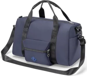 For United Airline 17x10x9 Inches Personal Item Underseat Travel duffle bag, ports Tote Gym Bag,Shoulder Weekender Overnight Bag (Navy)