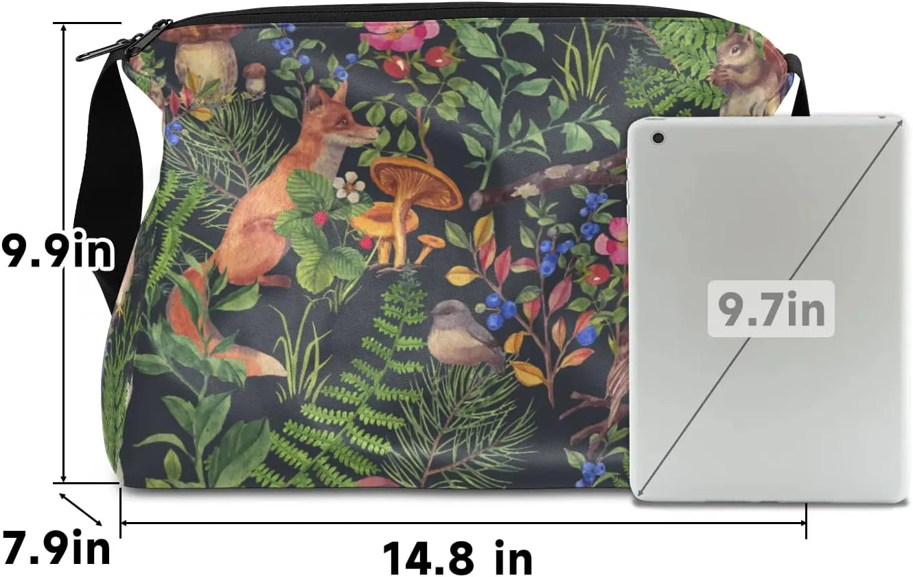 Fox Owl Rabbit Small Gym Bag for Men Women Workout Sport Duffle Bag Waterproof Weekender Overnight Bag Lightweight Carry on Tote Bag Crossbody Shoulder Travel Bag for Swim Yoge Dance