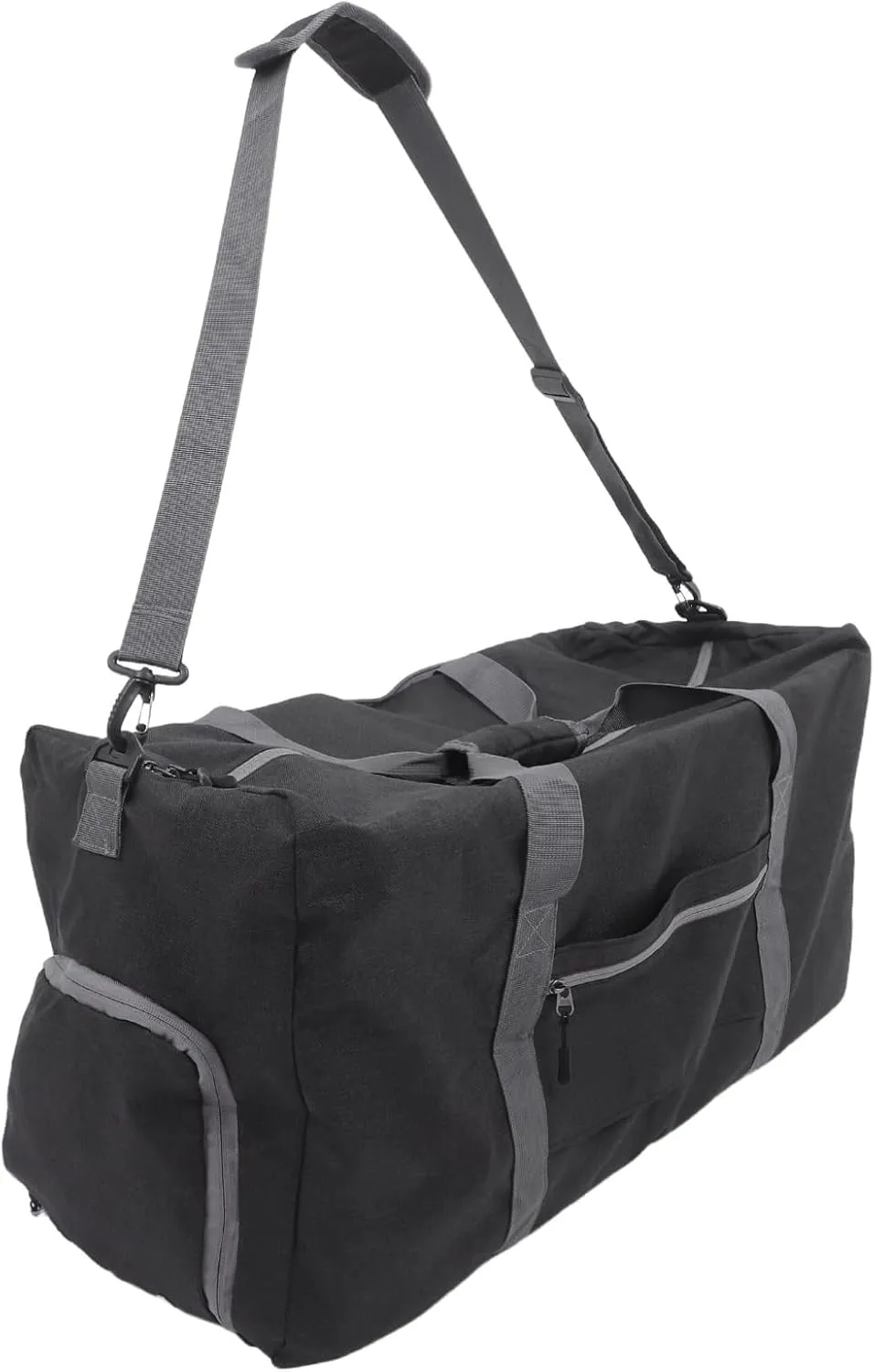 FRCOLOR Travel Duffel Bag Compact Foldable Gym Bag with Padded Strap Heavy Duty Capacity for Men and Women for Weekend Travel Sports and Laundry Use