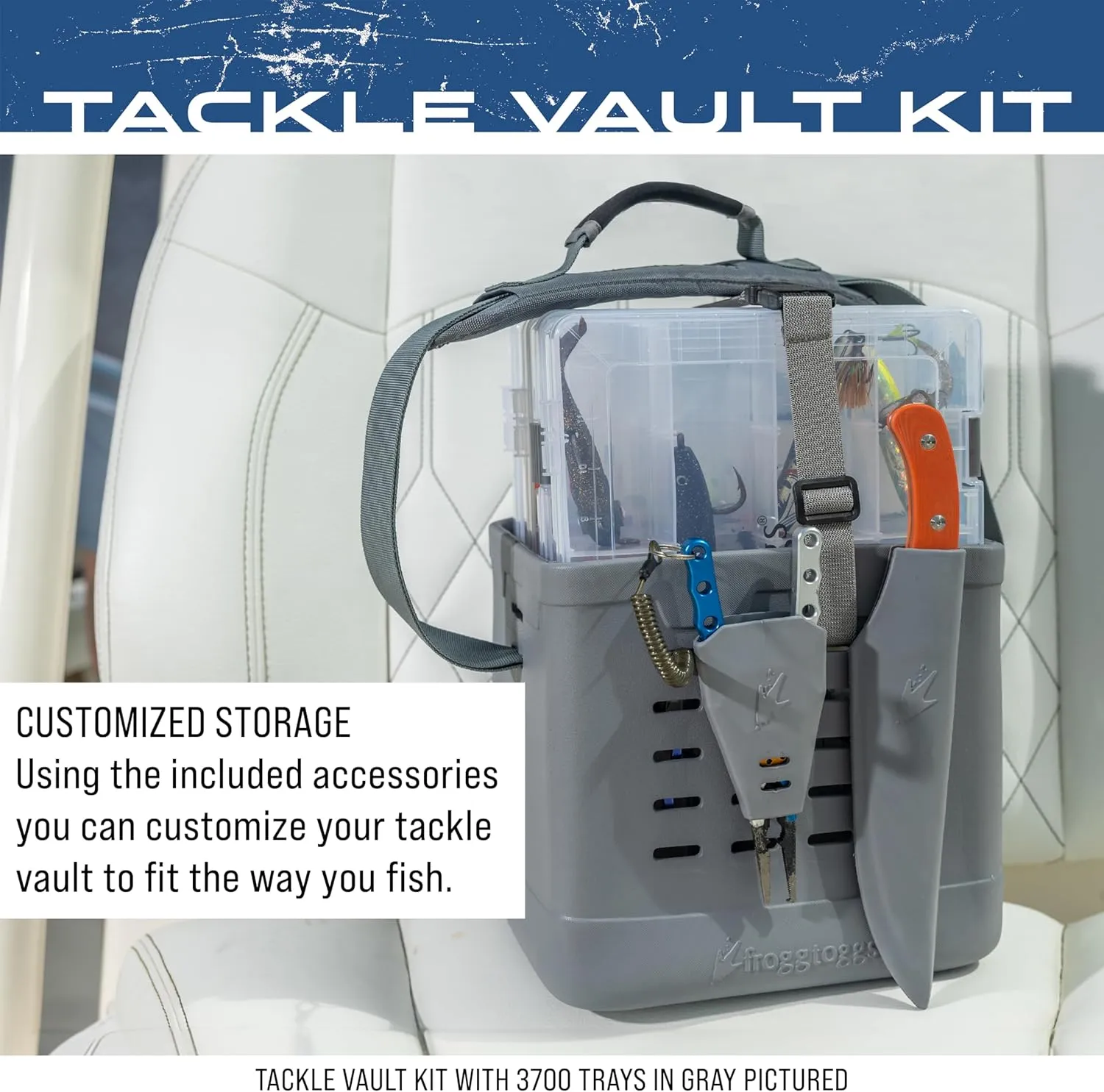 FROGG TOGGS EVA Tackle Vault, Lightweight, Customizable Fishing Tackle Bag