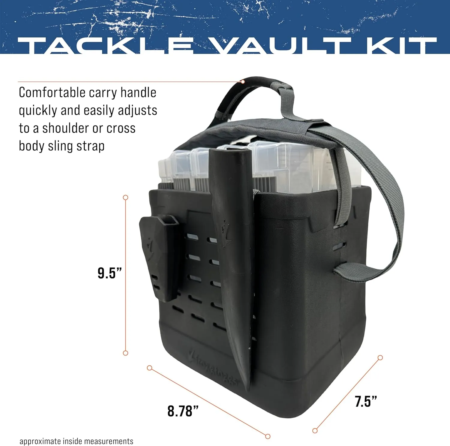 FROGG TOGGS EVA Tackle Vault, Lightweight, Customizable Fishing Tackle Bag