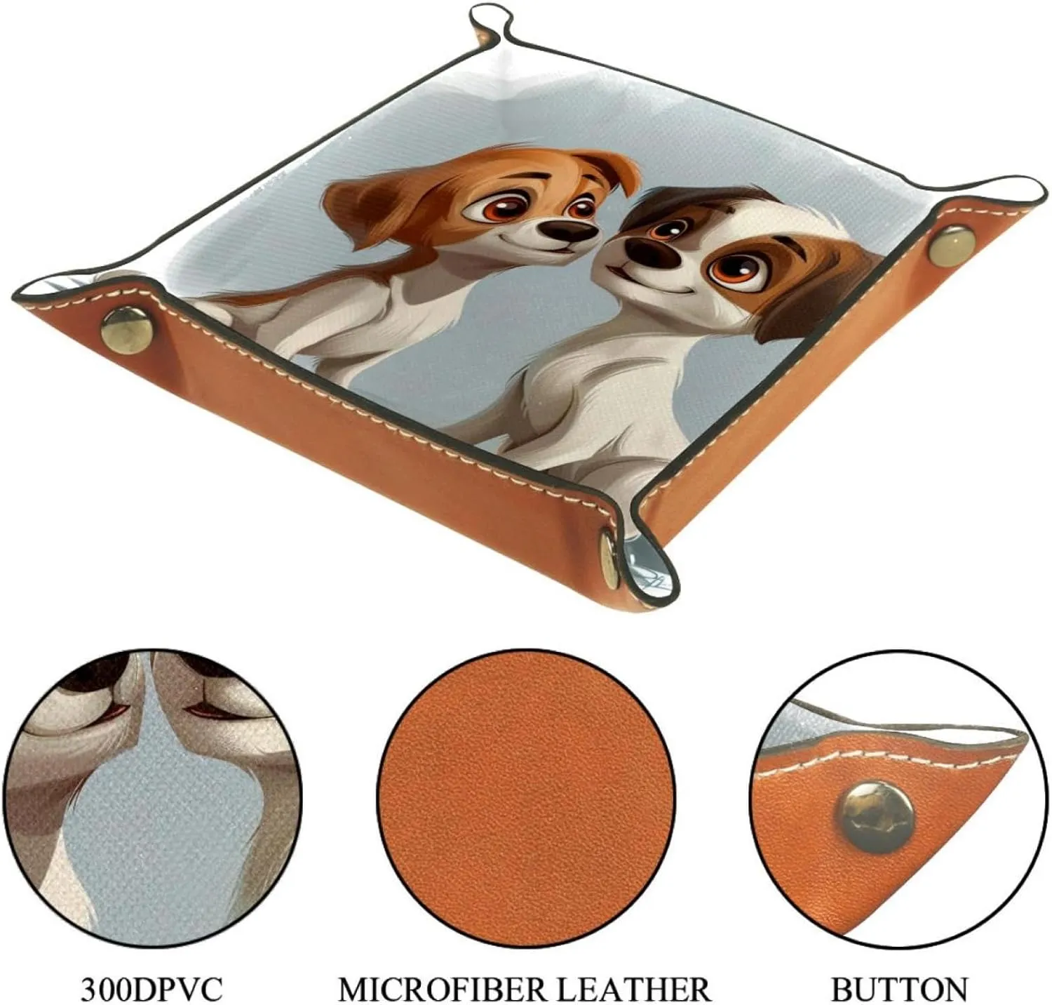 Fun Cartoon Puppy Dogs Stacking Jewelry Organizer Trays, Small Drawer Organizer Tray for Jewelry, Bracelets, Earrings, Rings, Convenient and Stylish