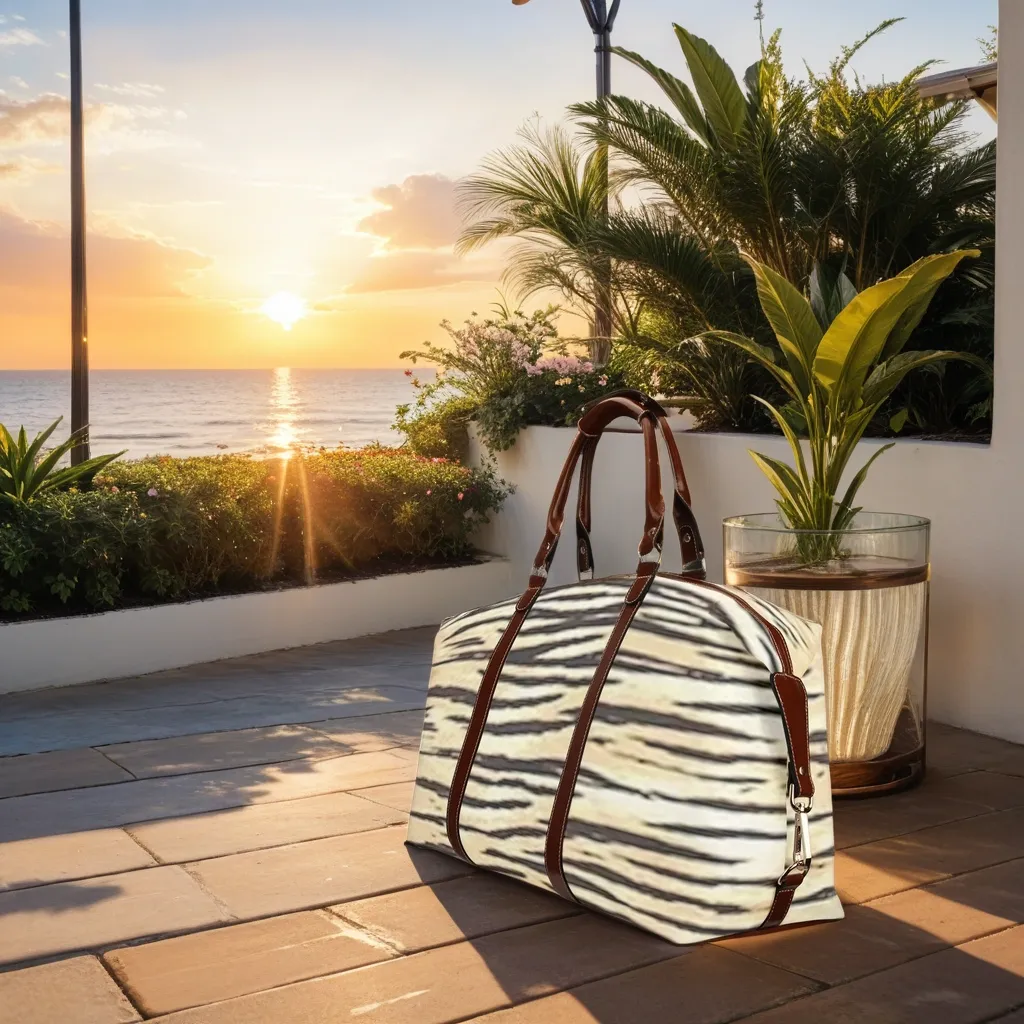 FZ AFRICAN TIGER PRINT FLIGHT TRAVEL BAG