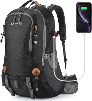 G4Free 50L Hiking Backpack Waterproof Daypack Outdoor Camping Climbing Backpack with Rain Cover for Men Women