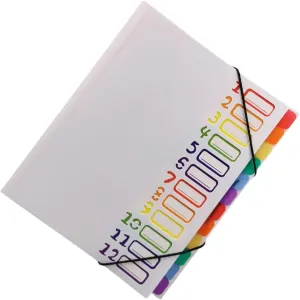 Gadpiparty Letter Size File Folders Plastic File Organizer Document Bag for Tax Bills Contracts