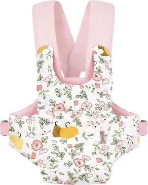 GAGAKU Baby Doll Carrier for Toddlers Toy Baby Carrier Baby Doll Accessories Toy Carrier Backpack Stuff Reborn Baby Carrier Bassinet for Girls - Pink - Pumpkin Plum