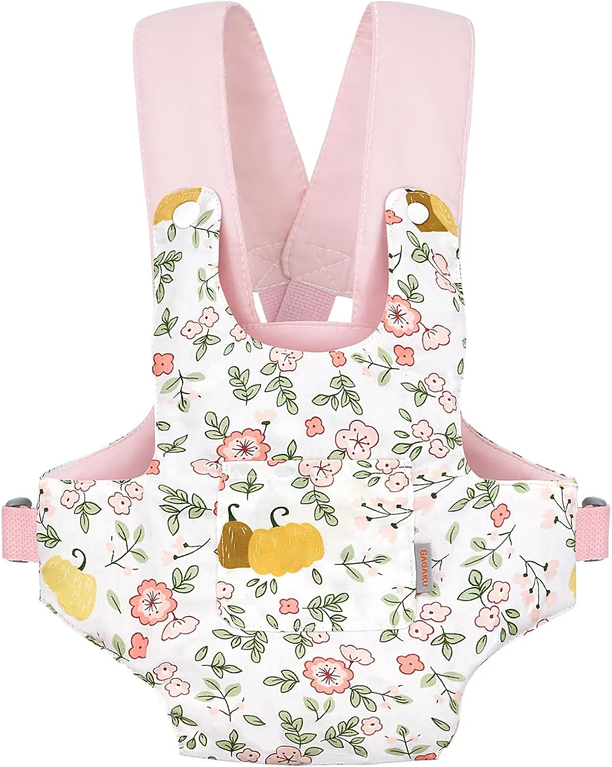 GAGAKU Baby Doll Carrier for Toddlers Toy Baby Carrier Baby Doll Accessories Toy Carrier Backpack Stuff Reborn Baby Carrier Bassinet for Girls - Pink - Pumpkin Plum