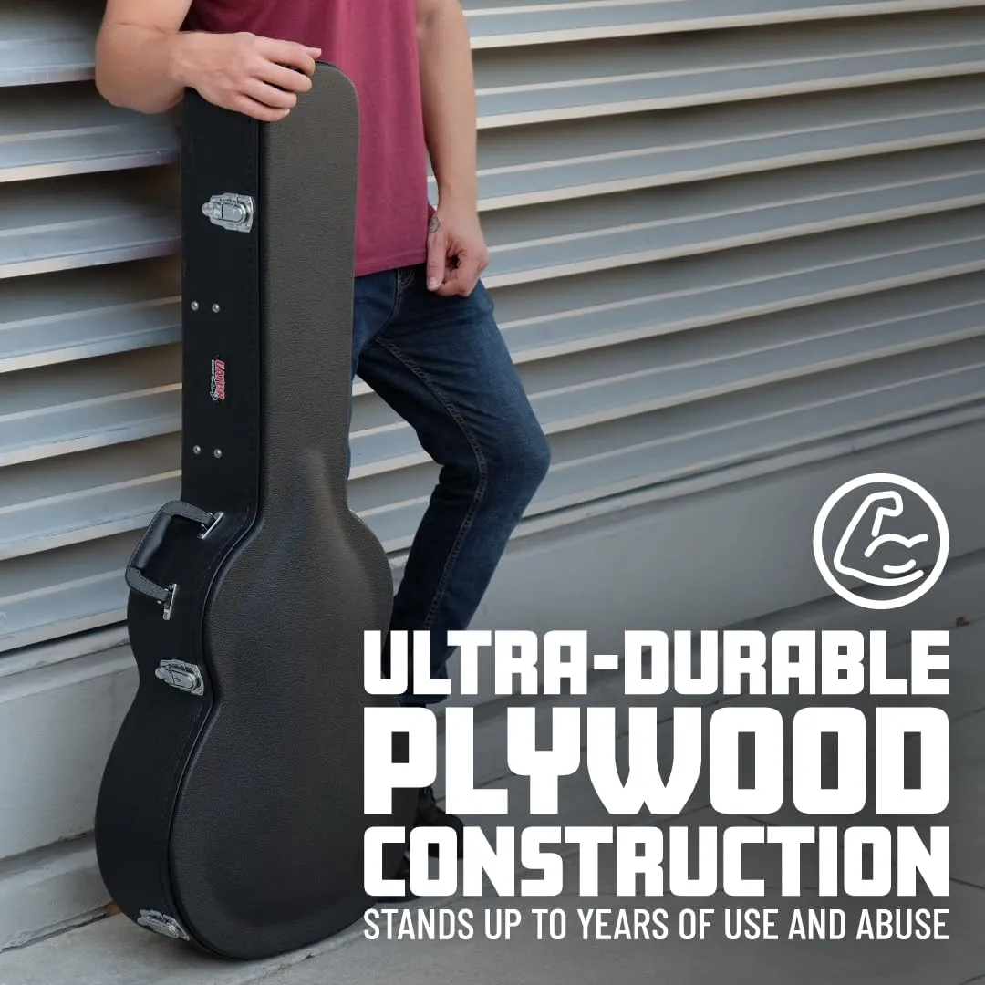 Gator Cases Traditional Series Hard-Shell Wood Case for Les Paul Style Guitars (GWE-LPS-BLK)
