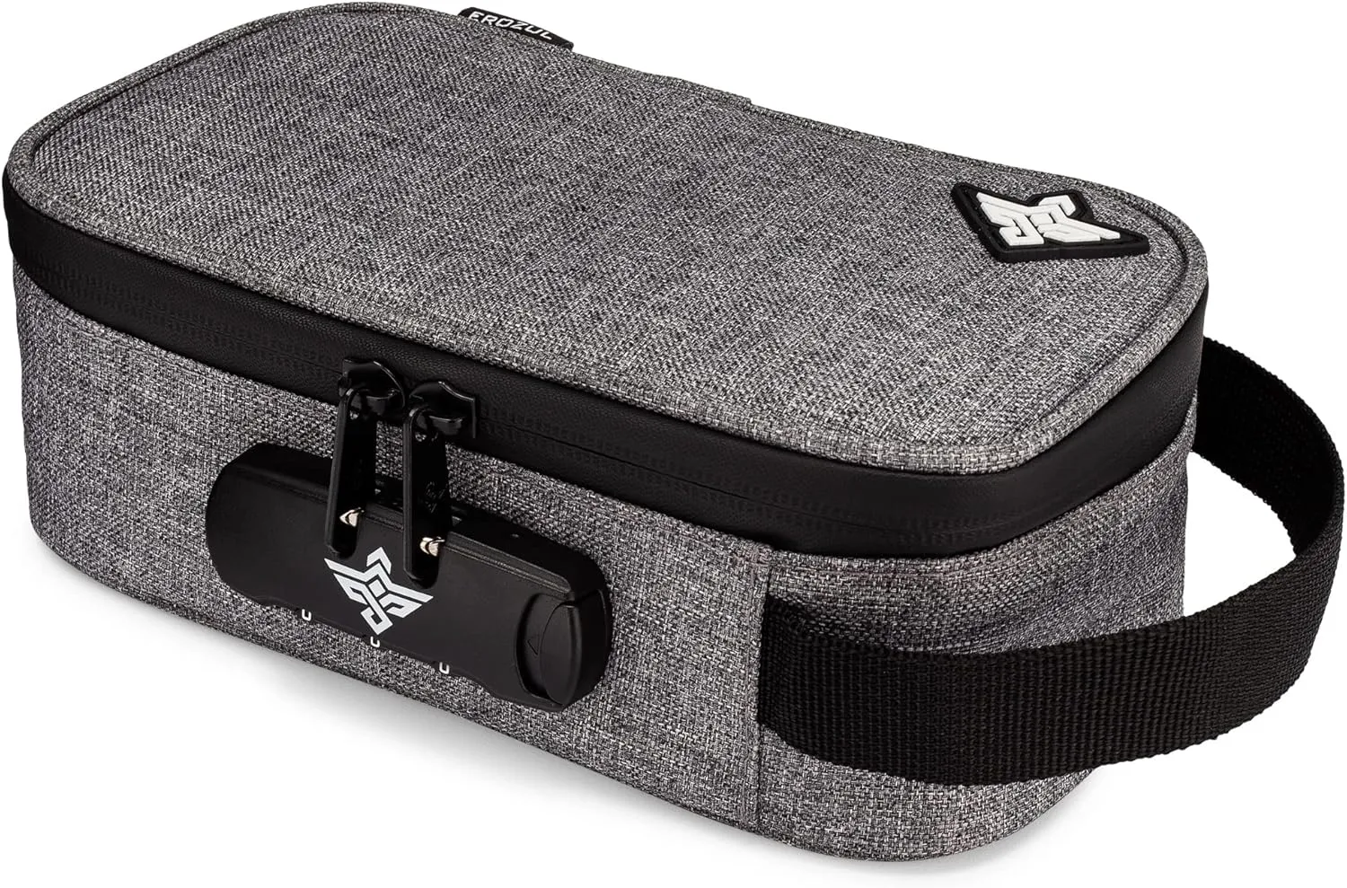 Genesis Storage Travel Case with Combination Lock Water Resistant Organizer Bag   Bonus Gifts (Grey)