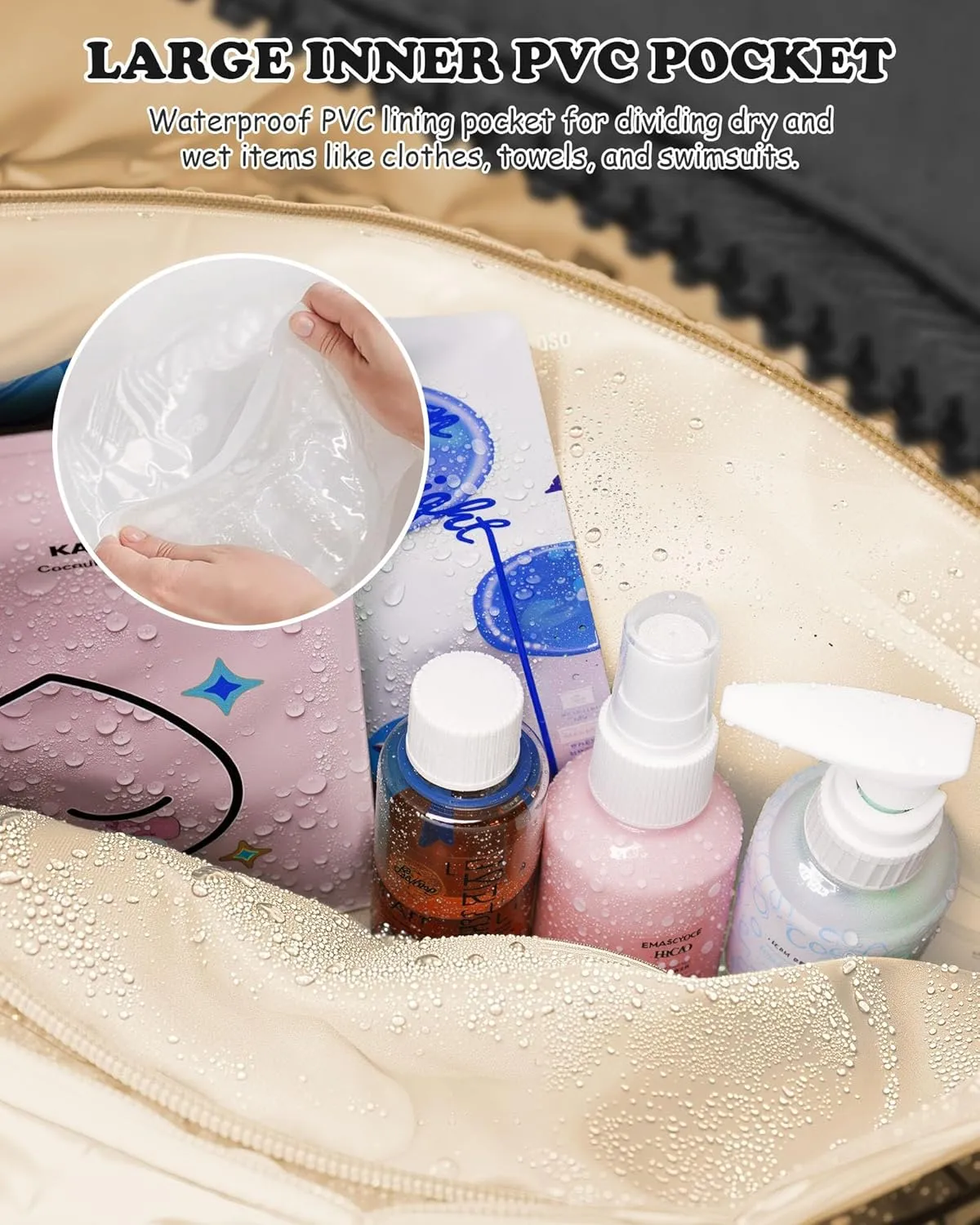 Gifts for Young Women, Initial Lightweight Duffel Bag, Personalized Weekender Bag, Monogram Overnight Bag for Women, Kids Travel Bag with Makeup Bag, Gifts for Teen Girls (Letter Y)