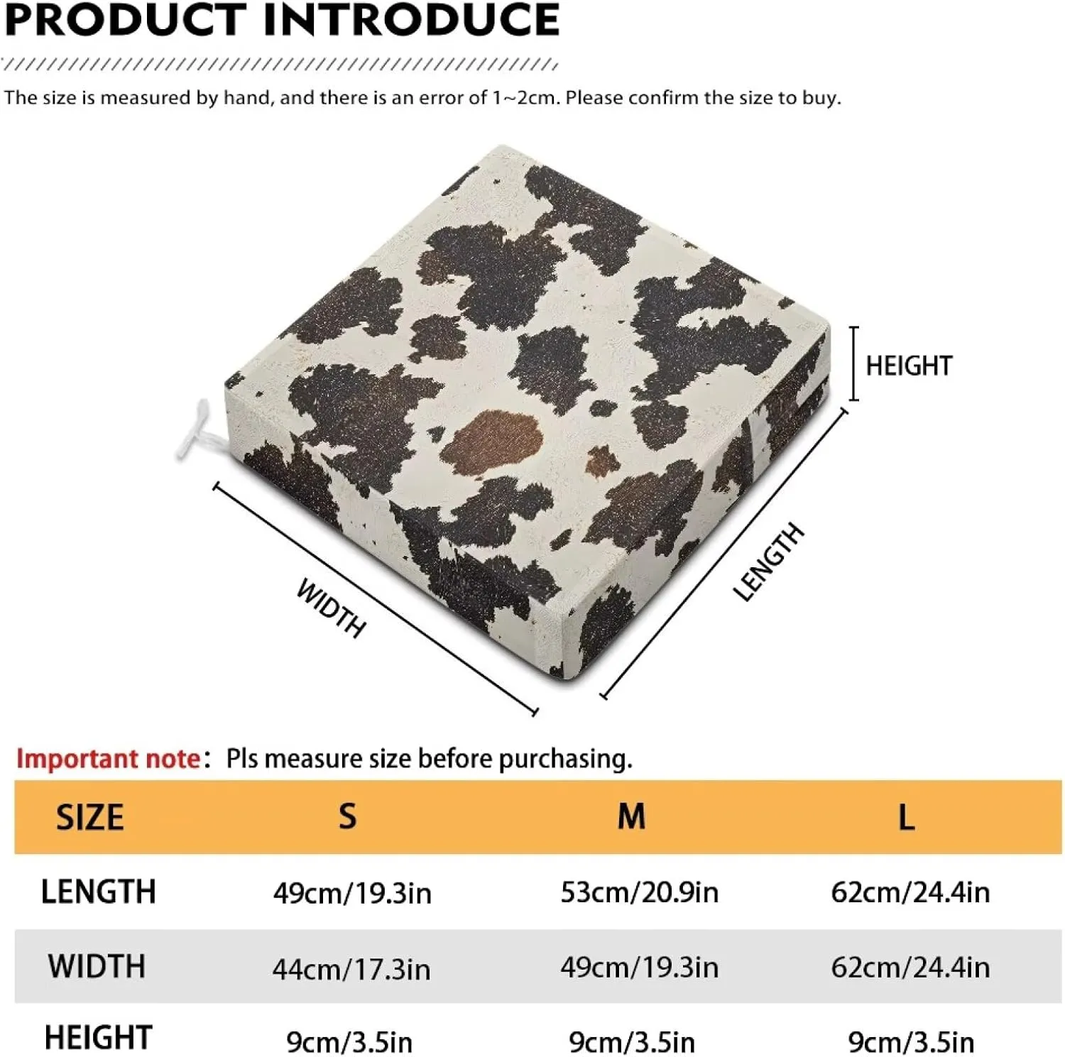 GLENLCWE Brown Cowhide Print 4 Pcs Sofa Cushion Cover for Patio Summer Stretch Outdoor Sofa Seat Cushions Protectors with Zipper Closure, Waterproof, Fexibility