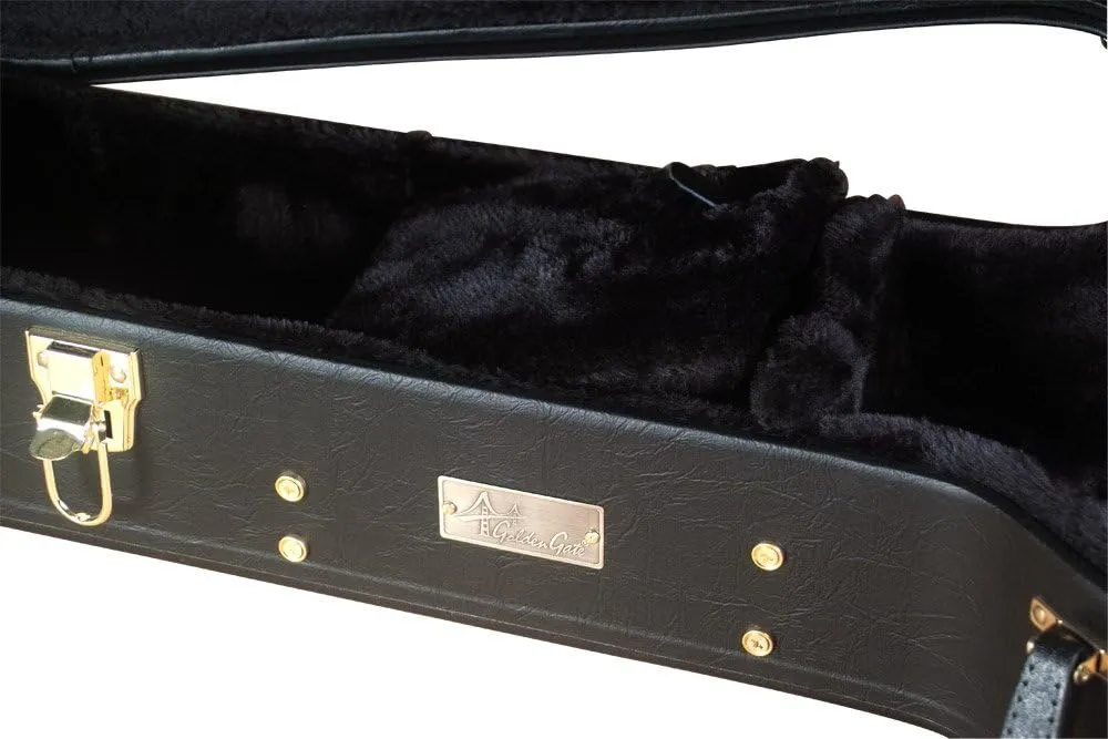 Golden Gate C-1511 Premier Hardshell Tenor Guitar Case,Black
