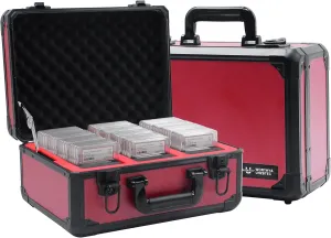 Graded Card Storage Box; Durable Sports, PSA and Pokemon Storage Case- Trading Card Storage Box - PSA Slab Case For Top Loaders (RED, 14.17x11.2x7 inches)
