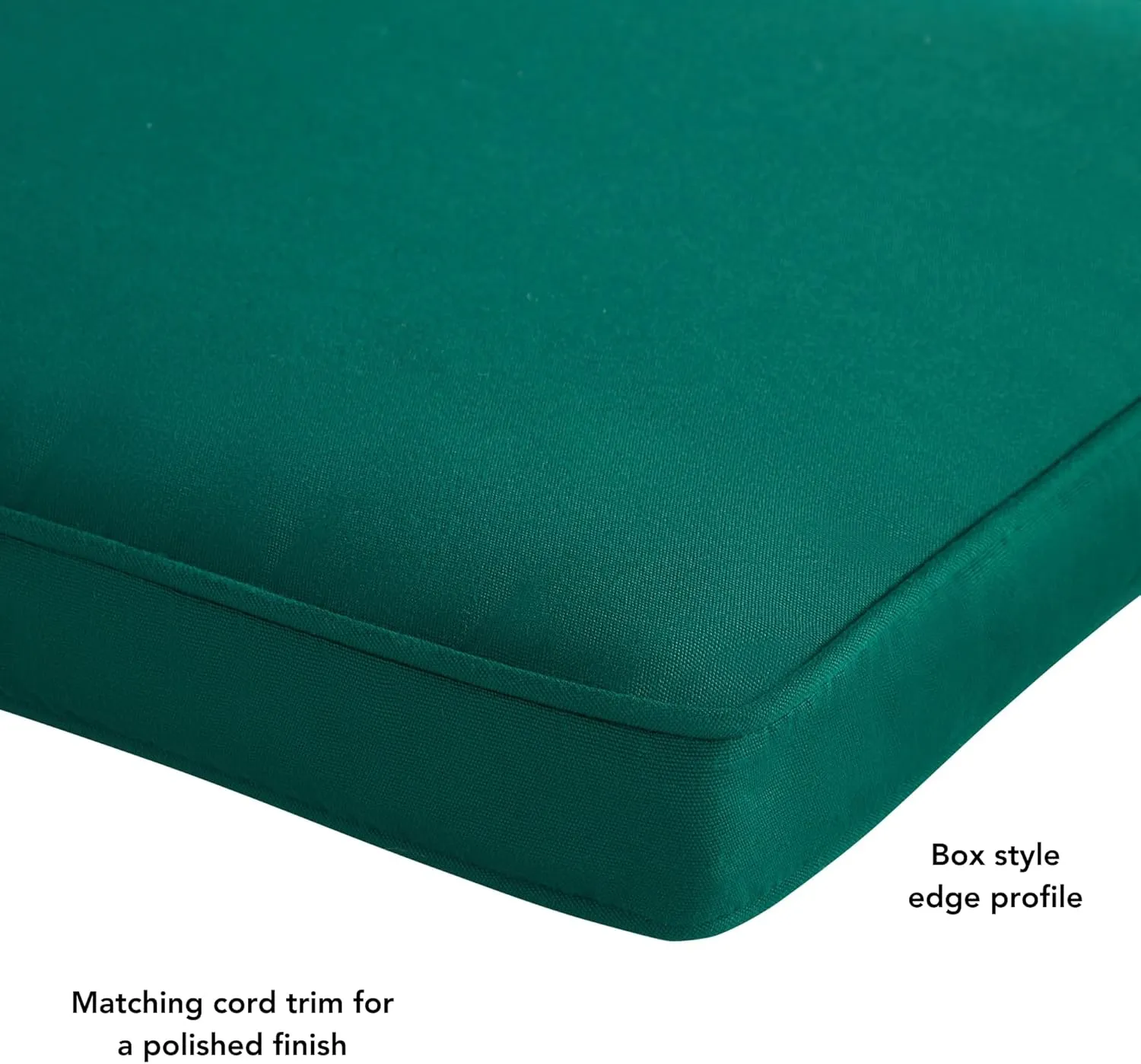 Greendale Home Fashions Sunbrella 17 in. Square Outdoor Corded Chair Pad, Canvas Forest 2 Count