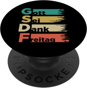 GSDF Gott Sei Dank Freitag Friday Weekday Weekend PopSockets Swappable PopGrip