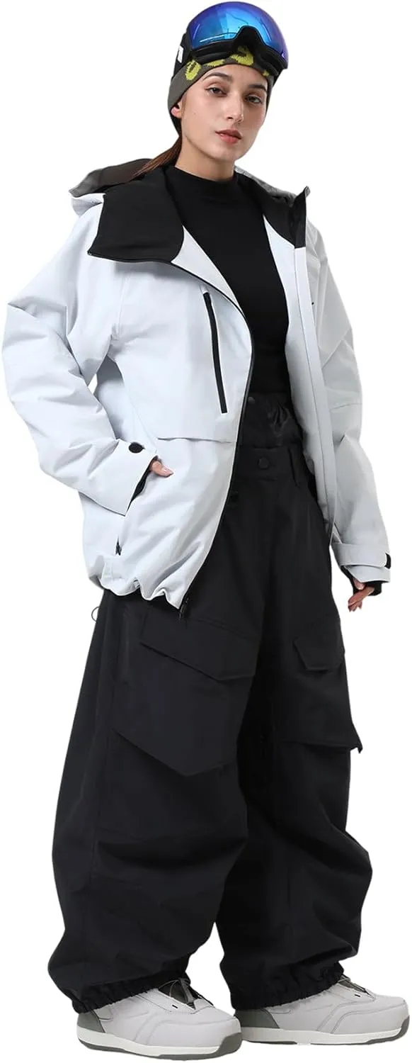 GSOU SNOW Men's Ski Jacket Women Waterproof Snowboard Coat Winter Snow Insulated Windproof Jacket